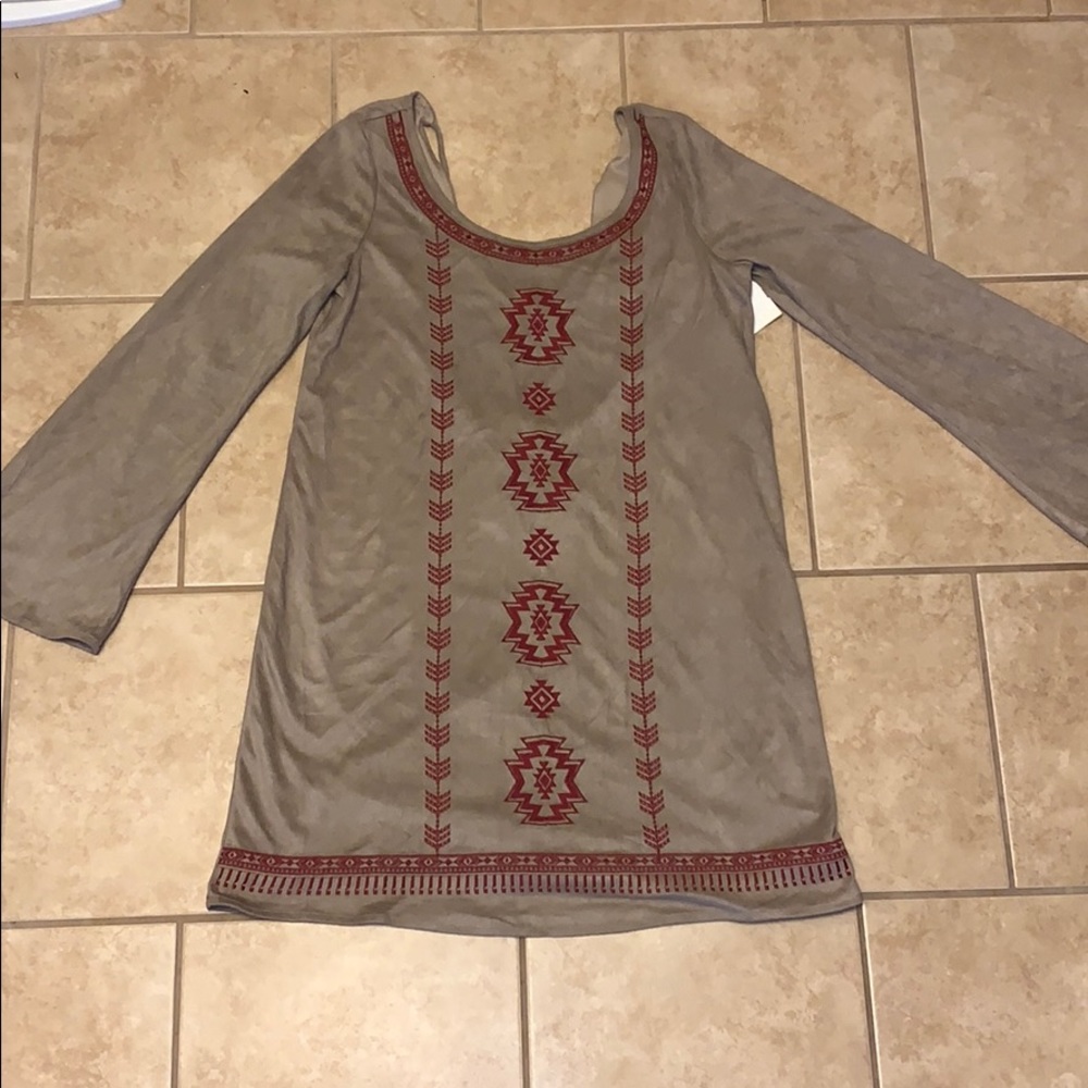 Suede Tribe Mini Dress
